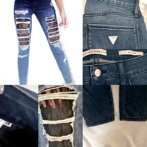 Guess Patch Lace Denim Jeans